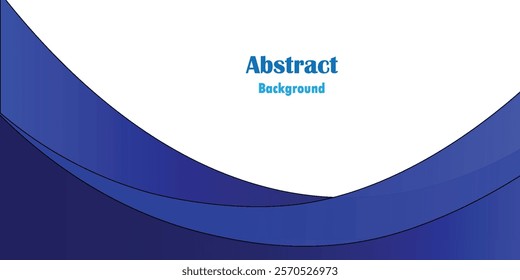 Abstract blue wavy layered background vector wave illustration isolated on white background copy space for digital online social media and websites.