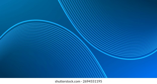 Fondo ondulado azul abstracto de la línea.