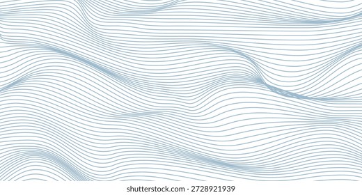 Abstractas patrón de línea ondulada azul sobre un fondo blanco con espacio para su texto. Vector moderno eps10.