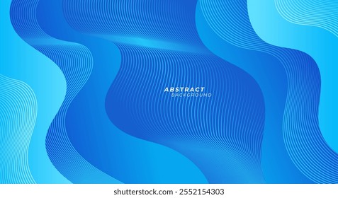 Azul abstrato com fundo de textura de linha ondulada