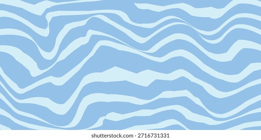 Padrão de fundo das linhas onduladas azuis abstratas, listras curvas de fluido macio Design moderno