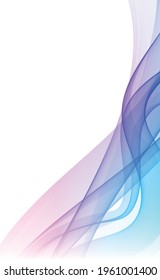 Abstrakte blaue Linien auf weißem Hintergrund - Vektorgrafik