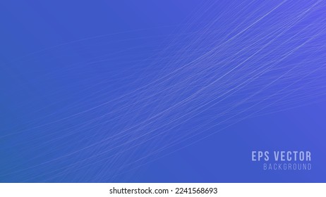 Resumen de fondo vectorial de líneas onduladas azules. Plantilla de negocio de banner con línea ondulada dinámica
