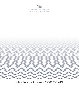 Abstract blue wavy pattern line of geometric background, vector eps10