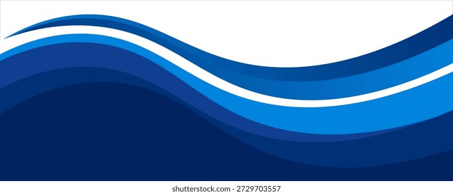 Estilo ondulado azul Abstractas en un fondo de Anuncio en blanco transparente para la decoración de negocios, Anuncios y diseño de la cubierta