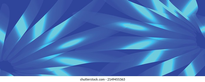 Abstract Blue wavy vector Background. Blue Banner 