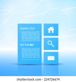 Abstract Blue Web Design Template