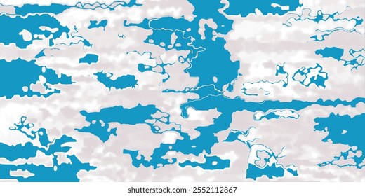Abstractas fondo de color azul y blanco de puntos.