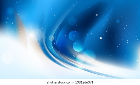 Abstract Blue and White Background
