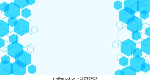 Abstract blue and white background 