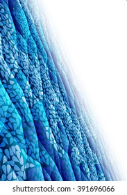 Abstract blue and white background