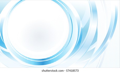 abstract blue and white background with circles