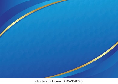 Fondo azul y blanco Abstractas para el diseño clásico o el diseño y el Fondo de pantalla del telón de fondo azul y dorado del Vector