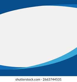 Fundo azul e branco abstrato com linhas curvas. Design azul e branco com curvas dinâmicas. Estilo moderno abstrato com elementos azuis e brancos. Vetor de quadro com espaço de cópia.