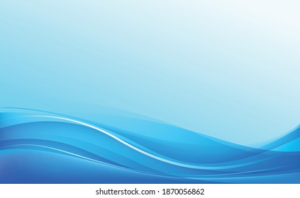 Abstract blue and white background with lines - Vector illustration