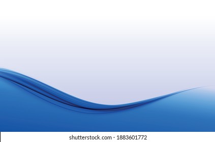 Resumen de fondo azul y blanco con líneas - Ilustración vectorial