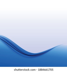Abstract blue and white background with lines - Vector illustration