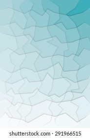 abstract blue and white background with many horizontal and vertical cracks