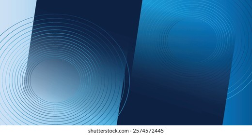 Abstract blue and white background. Modern and Creative Trend Design in abstract vector art blue and white background and there are smooth circles

