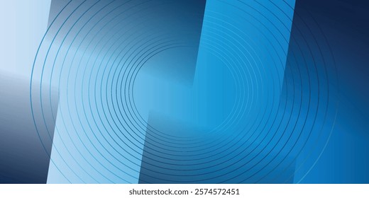 Abstract blue and white background. Modern and Creative Trend Design in abstract vector art blue and white background and there are smooth circles

