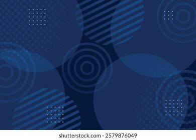 abstract blue and white background with modern circular shape design. Vector illustration