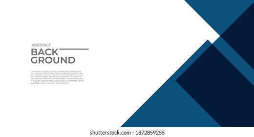 Abstract blue white background - squares composition created with flat overlap decoration. Technology or business digital template