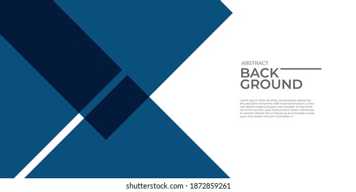 Abstract blue white background - squares composition created with flat overlap decoration. Technology or business digital template