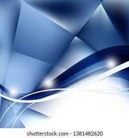 Abstract Blue and White Background Vector Illustration