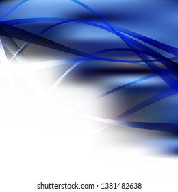 Abstract Blue and White Background Vector Illustration