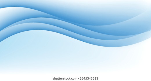 Abstractas fondo azul y blanco. onda moderna 