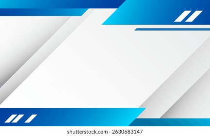Abstractas fondo de Anuncio azul y blanco. Ilustración vectorial