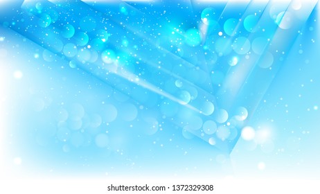 Abstract Blue and White Blurred Lights Background