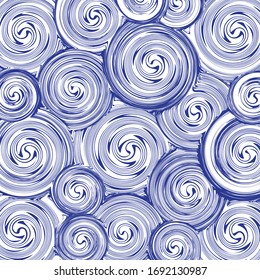 Antecedentes creativos en azul y blanco abstracto. Ilustración vectorial creativa gráfica.