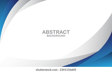 Abstract blue and white curve background. Eps10 vector
