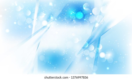 Abstract Blue and White Defocused Background Design