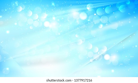 Abstract Blue and White Defocused Background