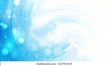 Abstract Blue and White Defocused Background Image