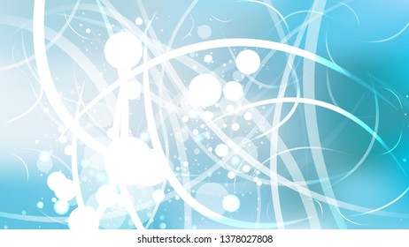 Abstract Blue and White Defocused Background