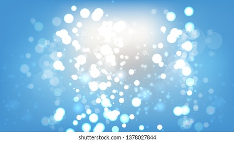 Abstract Blue and White Defocused Lights Background Illustrator