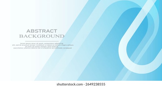 Abstract blue and white diagonal geometric shape background. Simple graphic element. Modern banner template design with space for your text. Suit for brochure, business, flyer, website, presentation