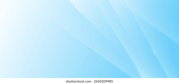 Abstract blue and white diagonal modern light lines background. Vector Illustration