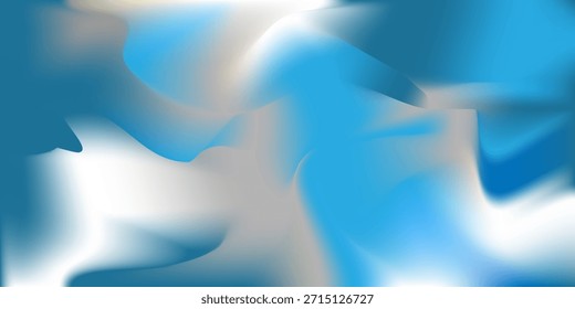 Fundo de gradiente de fluido azul e branco abstrato com transições de luz suave e textura suave. Cenário artístico moderno adequado para tecnologia, bem-estar, design mínimo, branding e projetos digitais criativos.
