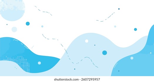 abstract blue and white fluid shapes background