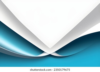 Resumen de fondo geométrico azul y blanco. Composición dinámica de formas. Ilustración vectorial.