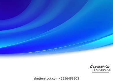 Abstract blue and white geometric background. Dynamic shapes composition. Vector illustration.