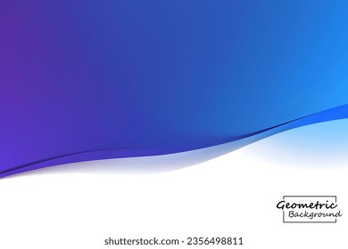 Abstract blue and white geometric background. Dynamic shapes composition. Vector illustration.