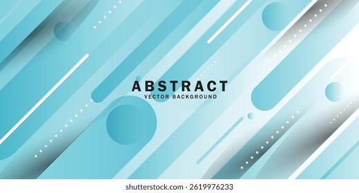 Abstract blue and white geometric rounded shape technology futuristic background