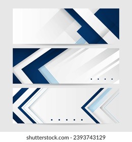 Abstract blue and white geometric shapes light silver technology background vector. Modern diagonal presentation background.