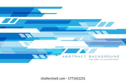 Abstract blue white geometric speed technology futuristic design background vector illustration.