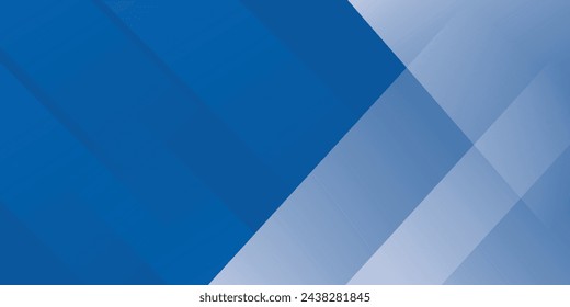 Abstrakter blau-weißer Farbverlaufshintergrund. Moderne blaue abstrakte rechteckige Box Linien für Präsentationsdesign, Banner, Broschüre modern